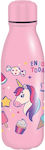 Kids Aluminum Water Bottle 550ml Unicorn Must