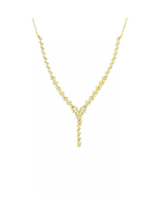 Necklace 14 Karat Gold Zircon