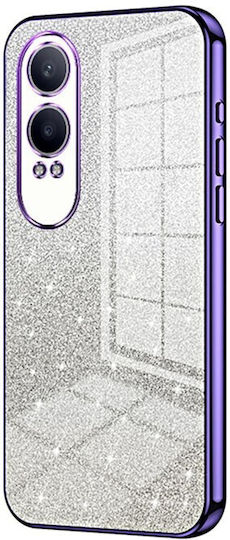 Gradient Glitter Umschlag Rückseite Silikon Lila (OnePlus Nord CE)