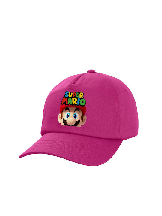 Koupakoupa Παιδικό Καπέλο Υφασμάτινο Super Mario Φούξια