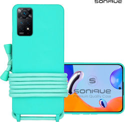 Силиконов калъф с връзка за носене Sonique Cord за Xiaomi Redmi Note 11 Pro 4g/5g и Redmi Note 12 Pro 4g в син цвят Силиконов калъф с връзка за носене Sonique Cord за Xiaomi Redmi Note 11 Pro 4g/5g и Redmi Note 12 Pro 4g в син цвят