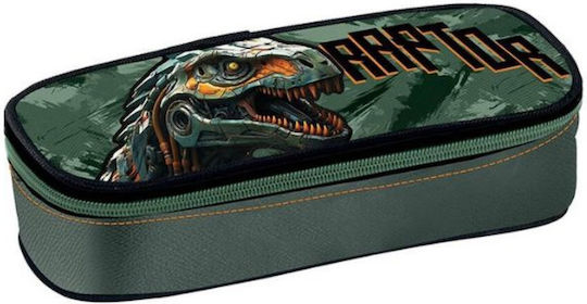 Oval Barrel Pencil Case Dinosaur 241343 Graffiti