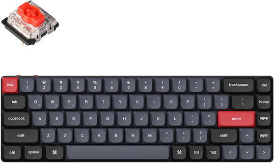 Keychron K7 Pro K7P-H1 Kabelloses Gaming-Technik Tastatur 65% mit Gateron Rot Schaltern und RGB-Beleuchtung (Englisch US)