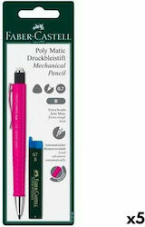 Mechanical Pencil Faber-Castell Grip Matic Pink 0.7 Mm 5 Units