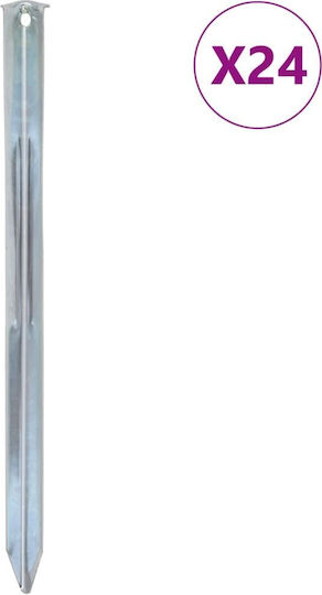 vidaXL Tent Pegs Camping Set 24 Pieces 2.5cm