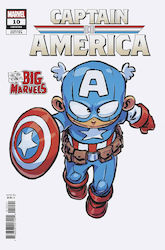 Captain America 10 Skottie Young Big Marvel Var, SKOTTIE YOUNG BIG MARVEL VAR