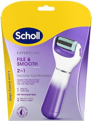 Pila electrică pentru picioare Scholl Expert Care 2 în 1, violet
