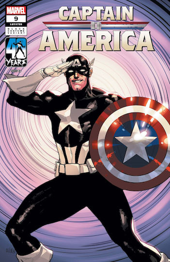 Captain America 9 Leinil Yu Black Costume Var, Bd. 9 Leinil yu schwarzes Kostüm var