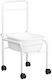 Activeshop Wheeled Footstool White