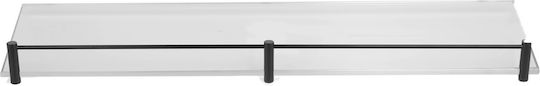 Karag Wall Mounted Bathroom Shelf Glass 50x11x4cm Black