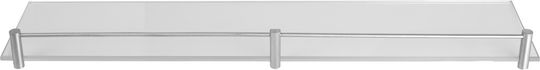 Karag Επιτοίχια Ραφιέρα Μπάνιου Γυάλινη 50x11x4cm Σατινέ