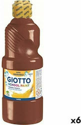 Τέμπερα Giotto Καφέ 500 Ml X6