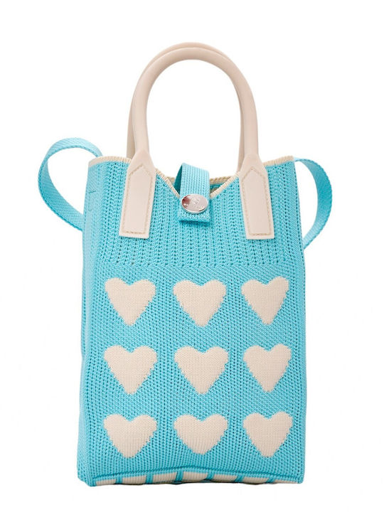 Bag to Bag Υφασμάτινη Γυναικεία Τσάντα Χιαστί Μπλε