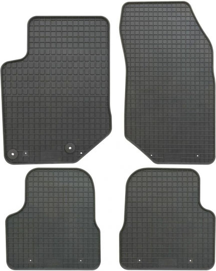 Petex Set of Front and Rear Mats 4pcs for Peugeot 2008 2008+ Black