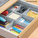 Organizator de sertare în Culoare Alb 46.3x7cm 4buc