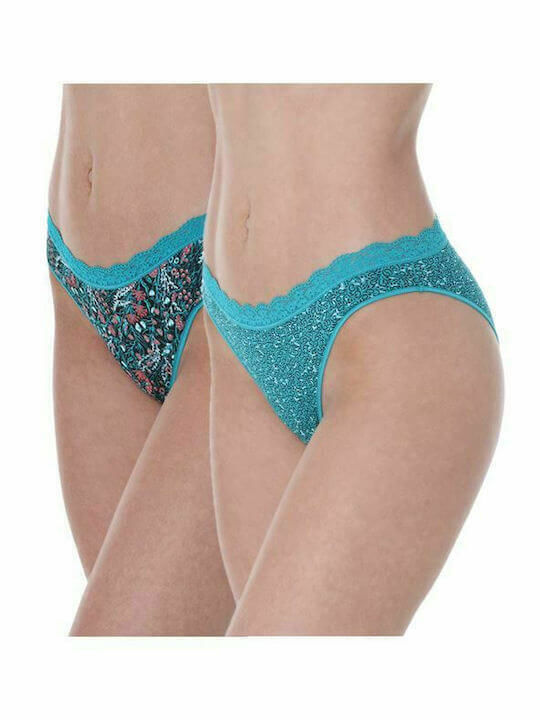 Apple Boxer Damen Slip 2Pack Turquoise