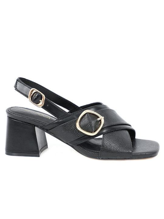 Doca Synthetic Leather Women's Sandals Black