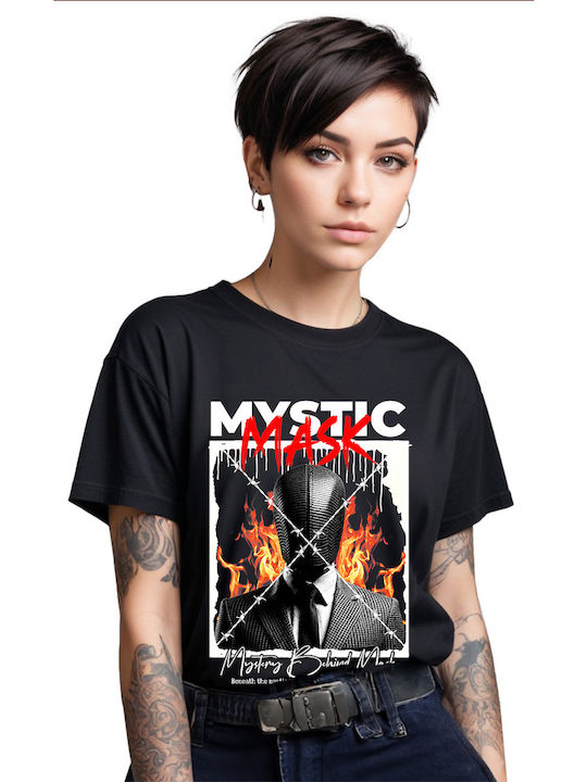 T-shirt Mystic Mask Pop Culture Black