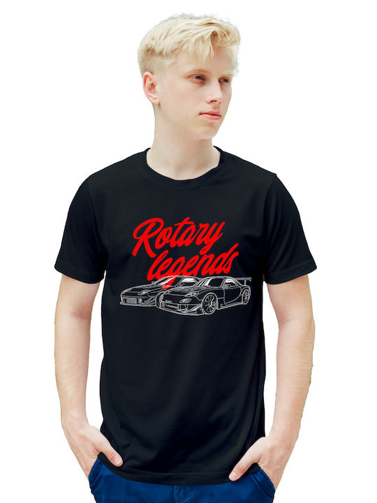 T-shirt Rotary Legends Pop Culture Black