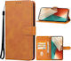 Wallet Δερμάτινο / Δερματίνης / Σιλικόνης Καφέ (Redmi Note 13 4G)
