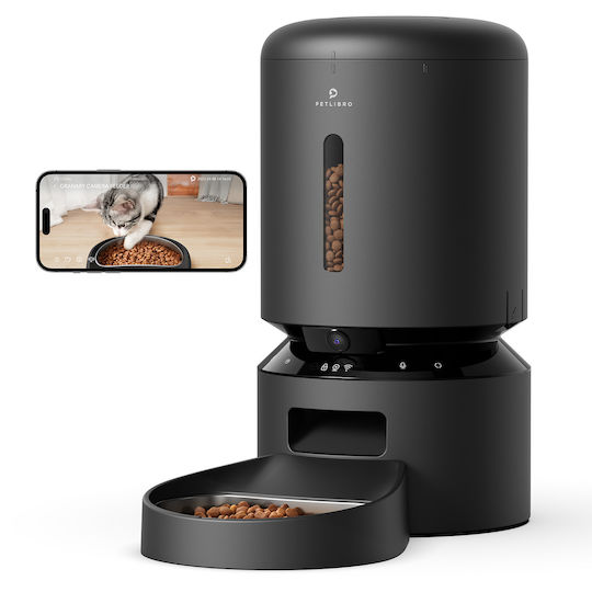 Petlibro Automatischer Katzenfutter Schwarz Fütterer Kamera Pl-af203-94b