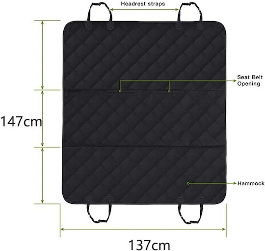 Ebest-027 Waterproof Dog Car Seat Cover 137*147cm