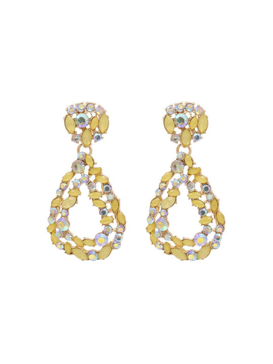 Callajewels Σκουλαρίκια Κρεμαστά με Πέτρες