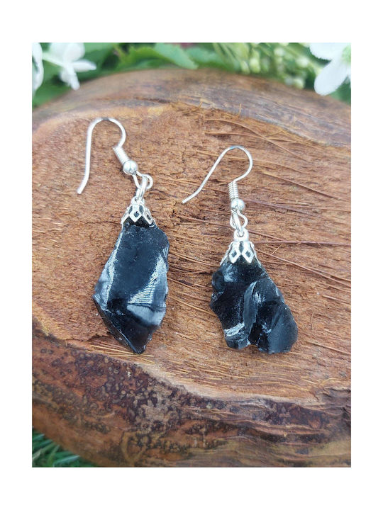 Black Obsidian Earrings