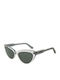 Pepe Jeans Nassau Women's Sunglasses with Gray Plastic Frame and Green Lens PJ7428-946