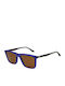 Pepe Jeans Unisex Sunglasses with Blue Plastic Frame and Brown Lens PJ7433-613