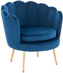 Beauty Chair with Adjustable Height Blue