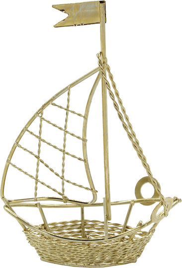 Keskor Decorativ de Spațiu Bărcuță din Metal 7x3.5x11cm 1buc Keskor Decorativ de Spațiu Bărcuță din Metal 7x3.5x11cm 1buc