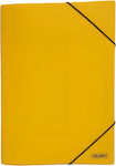 Colorfix Pressboard File Folder Compact Elastic Ears Paper A4 25x35cm Yellow