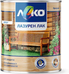 Синьо дървено лак Leko Color Орех 650 мл Защита...