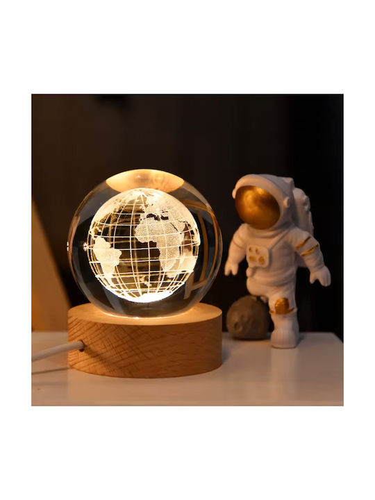 Keskor Διακοσμητικό Φωτιστικό Earth LED Crystal...