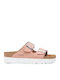 Arizona Leather Women's Flat Sandals Anatomic in Pink Color Narrow Fit