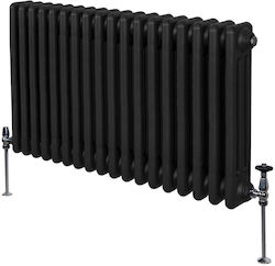 213100 Classic Akan Three Columns III Radiator 600 18 Slices Black