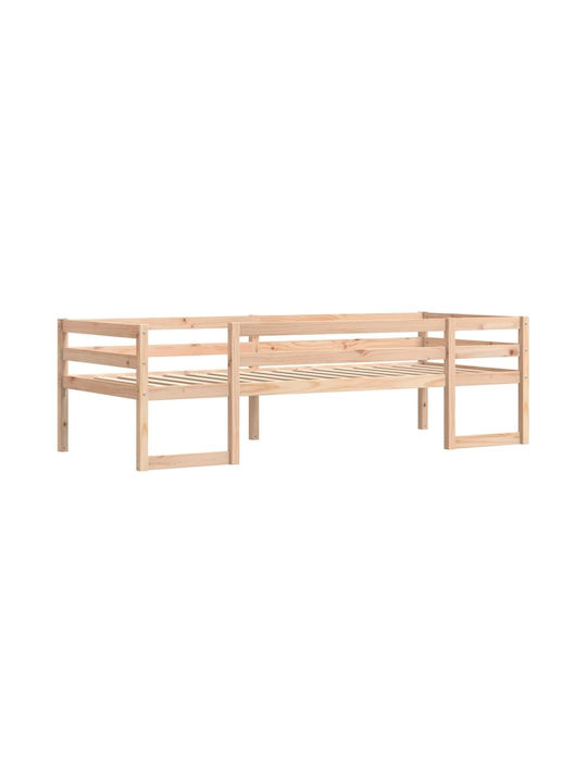 Kinderbett Klassisch Einzeln Beige für Matratze...