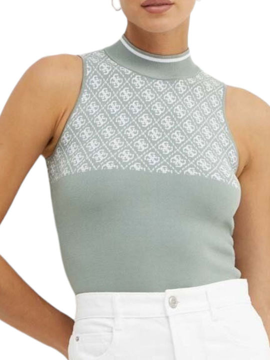 Guess Women's Sleeveless Sweater Turquoise