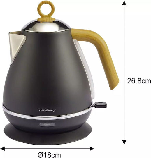 Klausberg Βραστήρας 1.7lt 2200W Γκρι