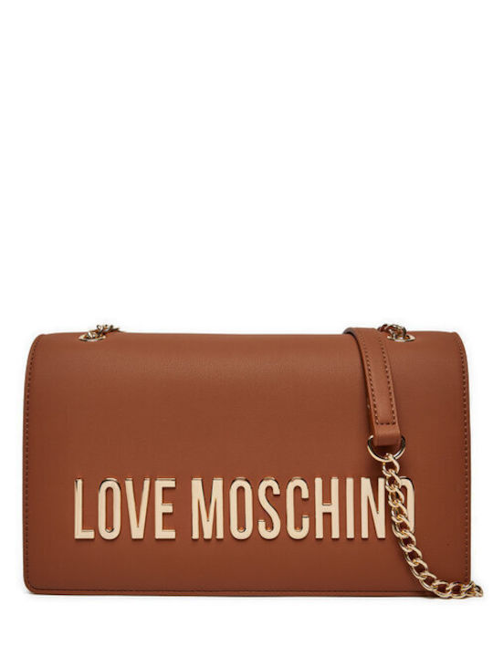 Moschino Damen Tasche Schulter Braun