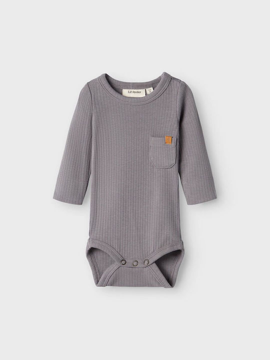 Lil' Atelier Baby Bodysuit Underwear Silver