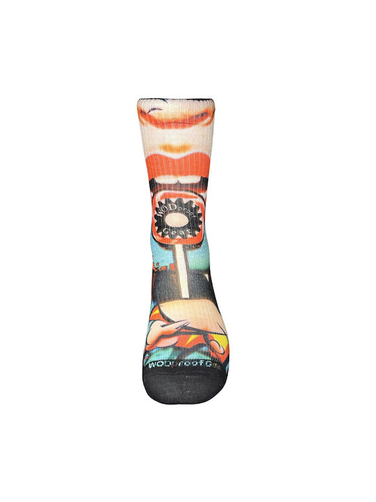 Lolypop Cartoon Multicolored Crossfit Sock