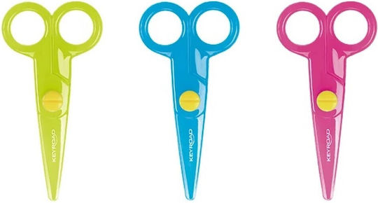 Foarfecă copii din plastic Keyroad 12cm 3 culori 971008