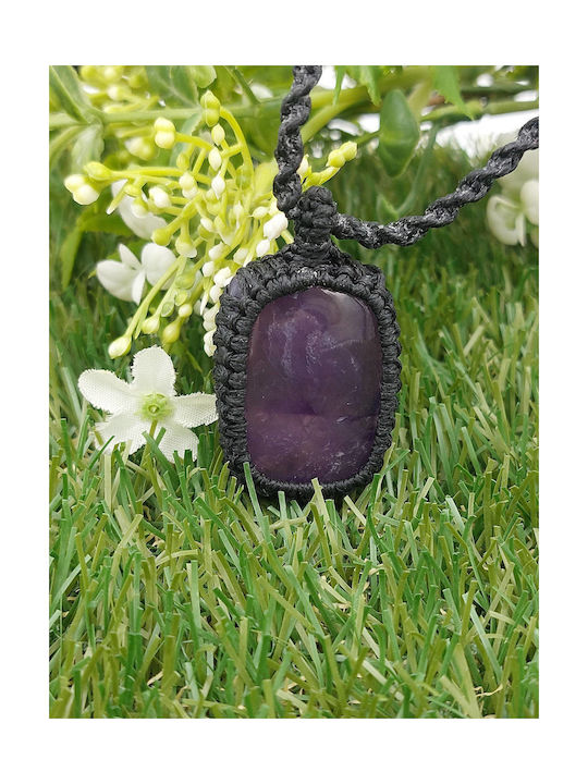 Macrame Amethyst Necklace