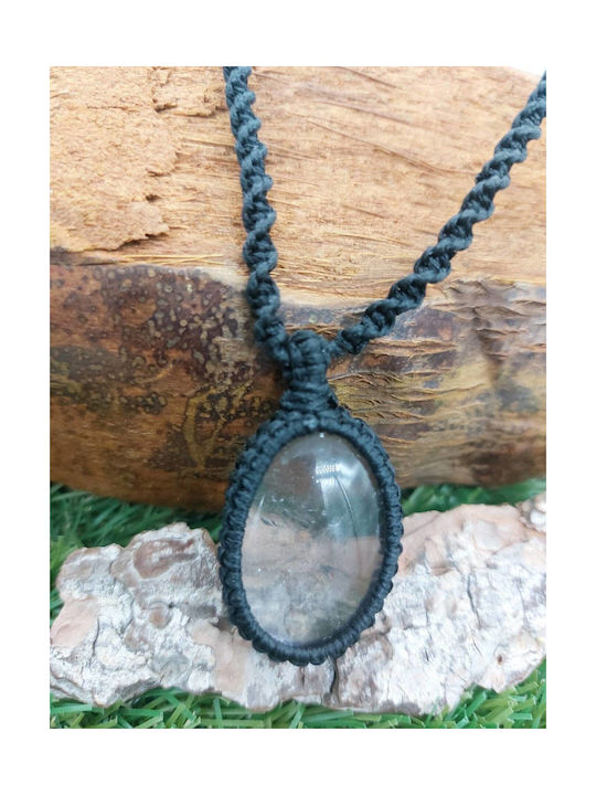 Macrame Clear Quartz Necklace