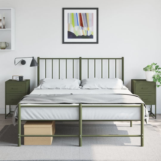 Комоди Метални Зелен 2бр 36x39x60.5см