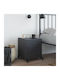 Wooden Bedside Table Grey 36x39x43.5cm