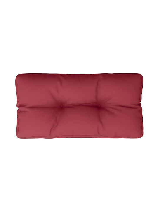 vidaXL Wasserdichtes Sitzbank-Kissen Palette Burgundisch 40x80cm