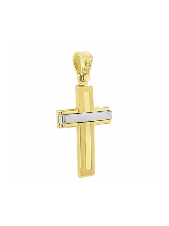 Xryseio Damen Gold Kreuz 14K